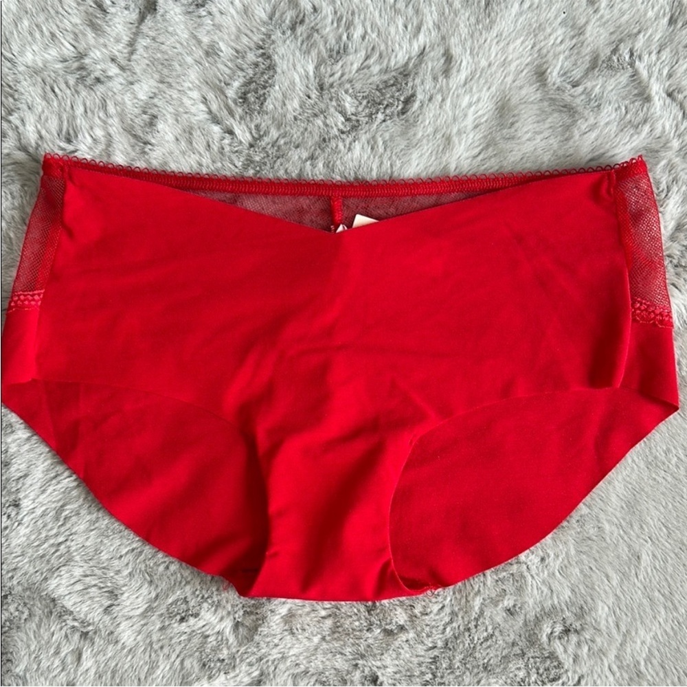 NWT Victoria's Secret Mesh Back Hiphugger Red Panty M